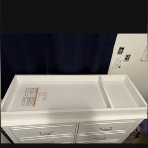 Changing table topper